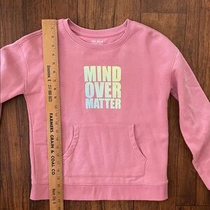 Tek Gear Pink Kids Sweatshirt with Motivational Print